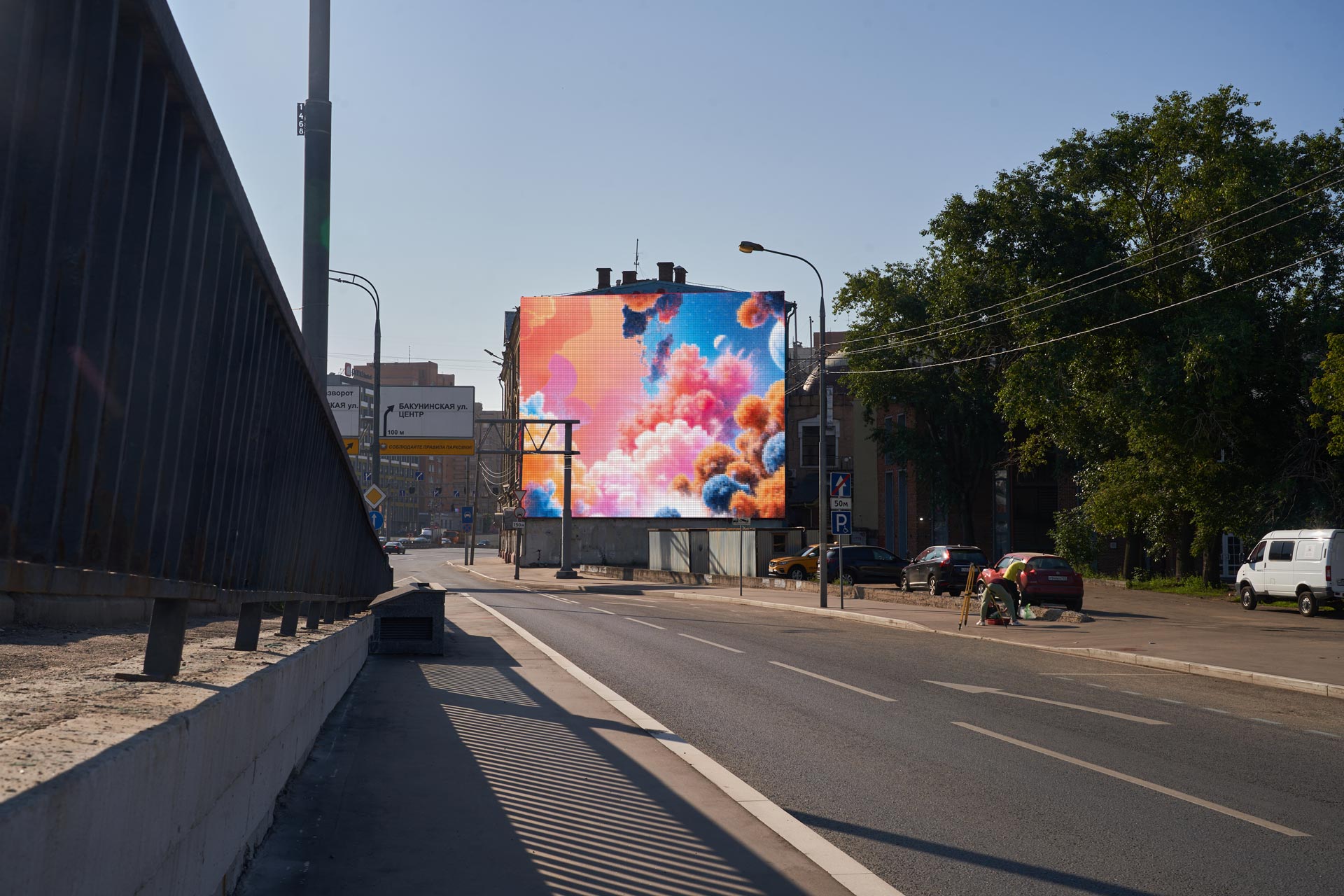 Digital Screen on 14 Spartakovskaya Sq., bldg. 1 2