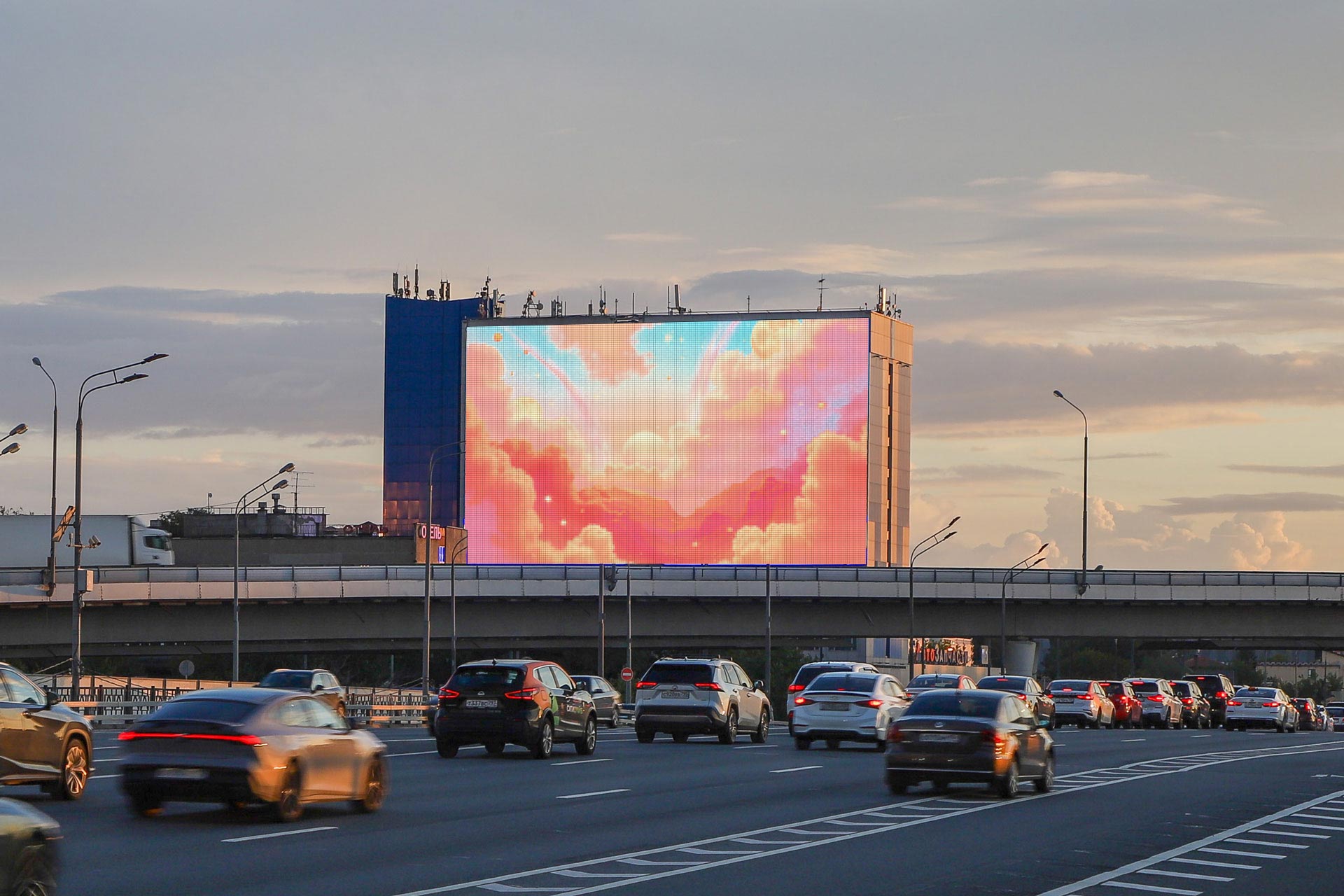 Digital Screen on Mozhayskoye Hwy. × MKAD (165 km) 1