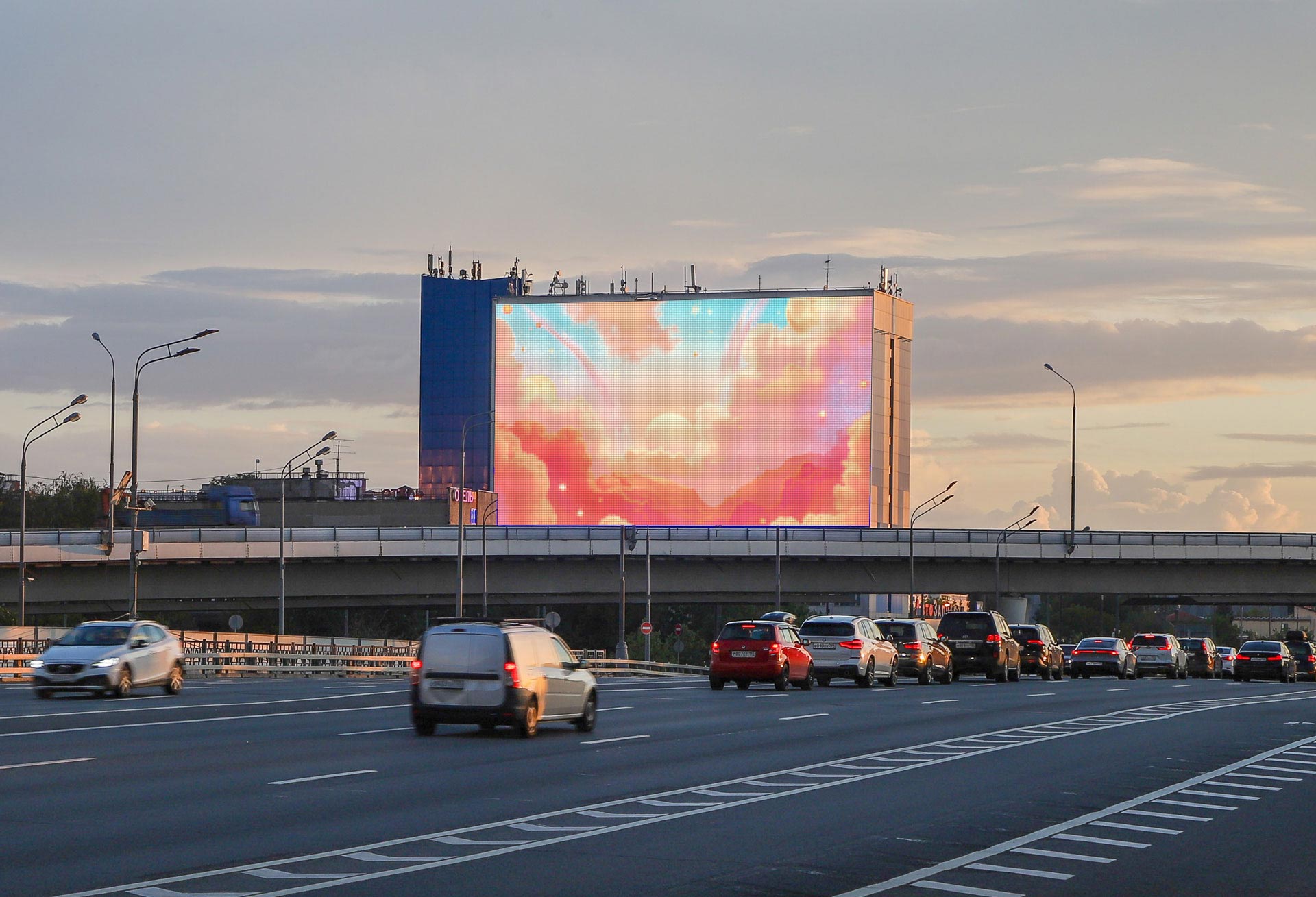 Digital Screen on Mozhayskoye Hwy. × MKAD (165 km) 3