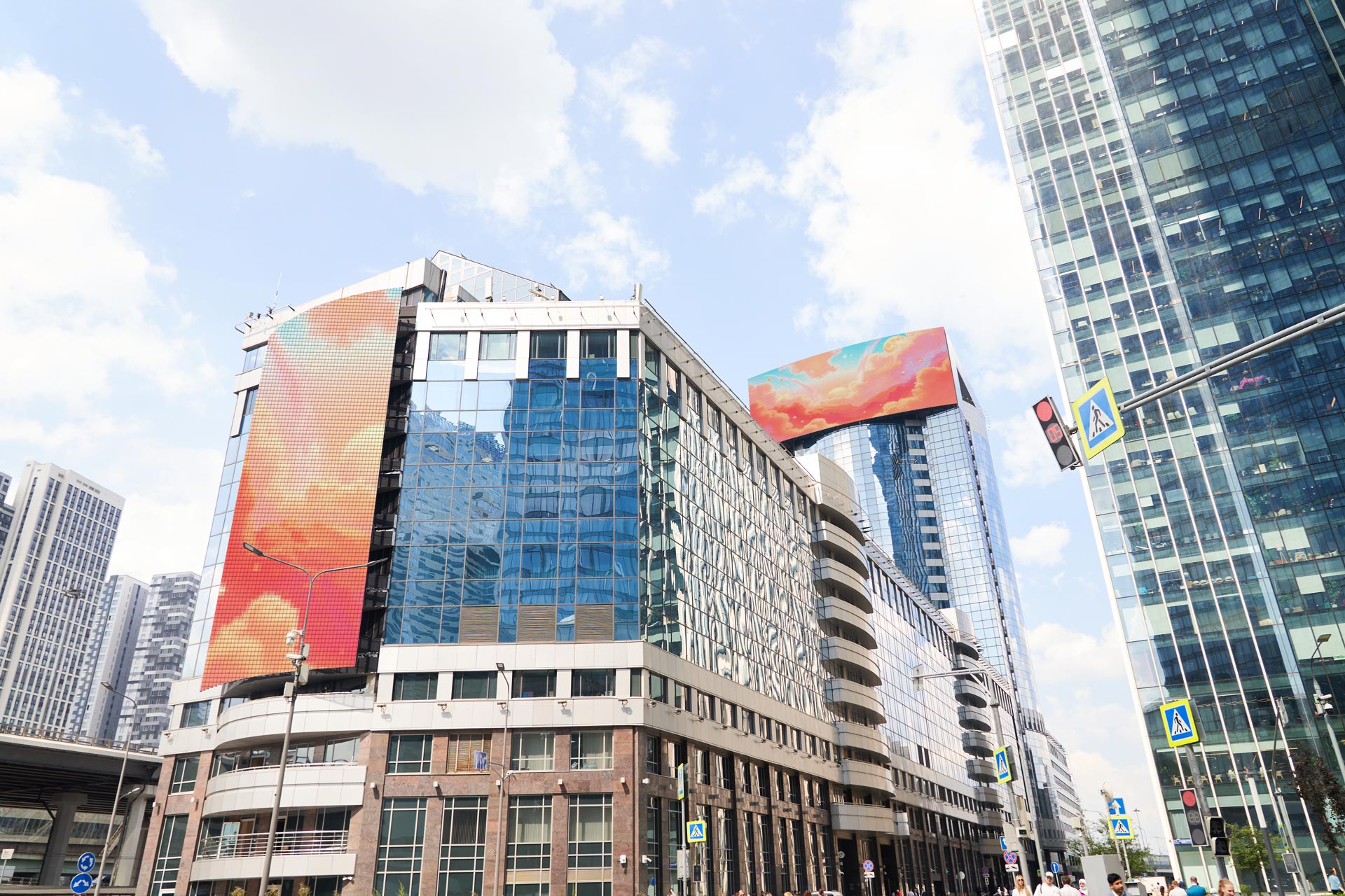 South Horizontal Screen at North Tower, Moscow City 3